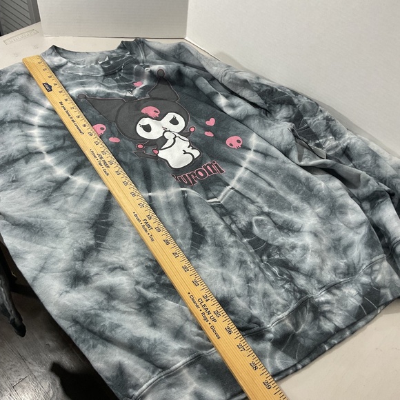 Sanrio Kuromi Pullover Tie Dye Crewneck Sweater Size Large - Picture 3 of 8
